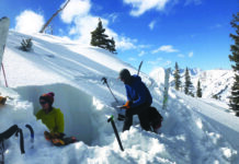 Pro/Rec Split: An Educator’s Musings A team of students works to complete a full profile in Little Cottonwood Canyon